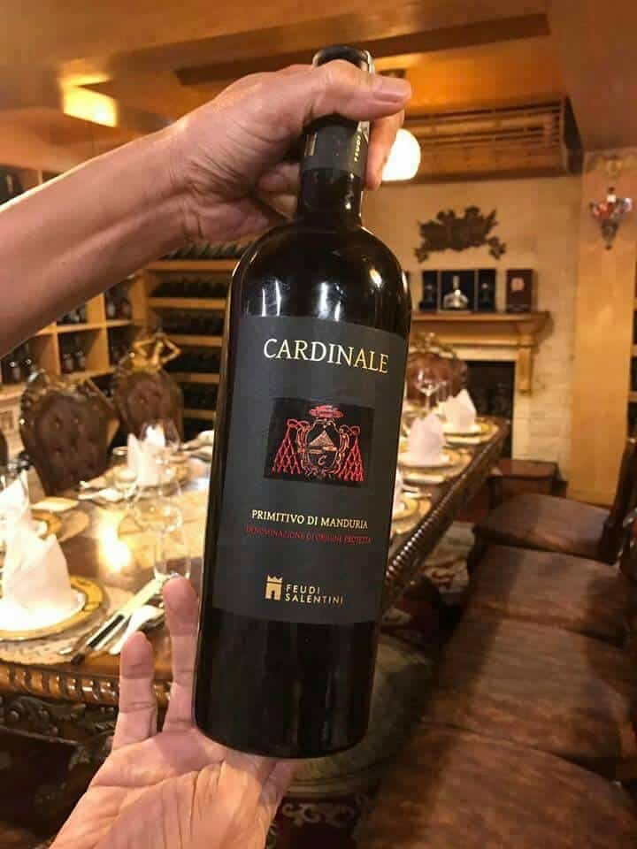 Vang Ý Cardinale Primitivo di Manduria cao cấp