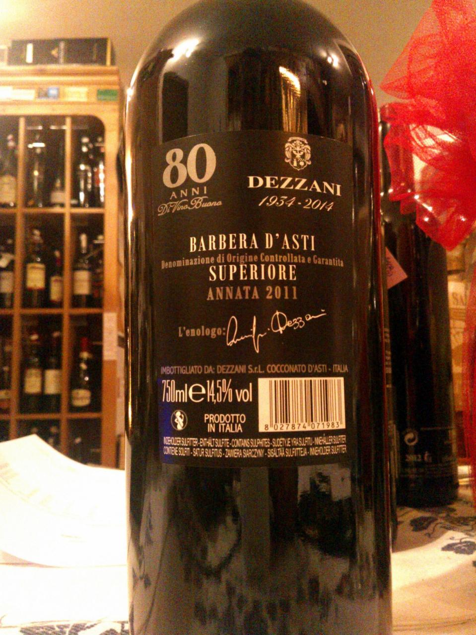 Vang Ý Dezzani 80 Anni Barbera d'Asti Superiore DOCG