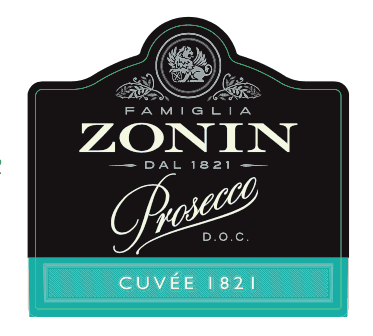 Vang Ý Prosecco Cuvee 1821 Zonin 1.5L