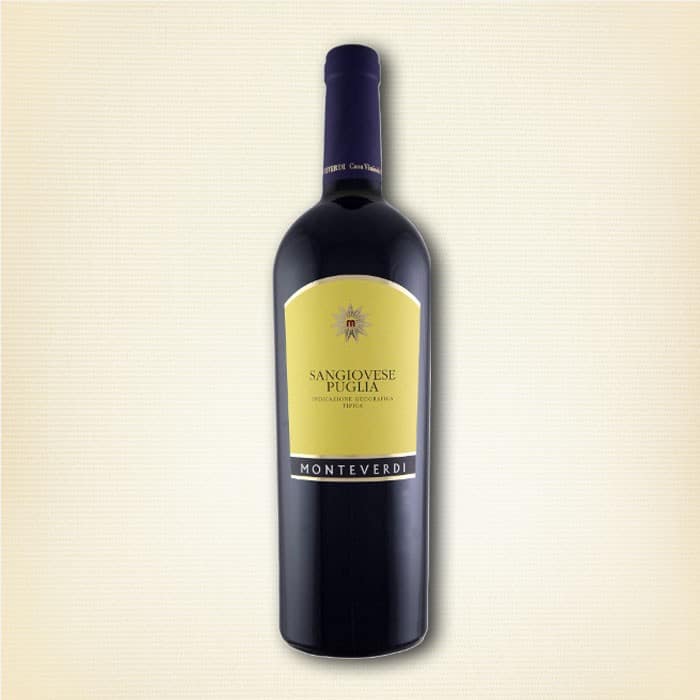 Vang Ý Sangiovese Puglia Monteverdi