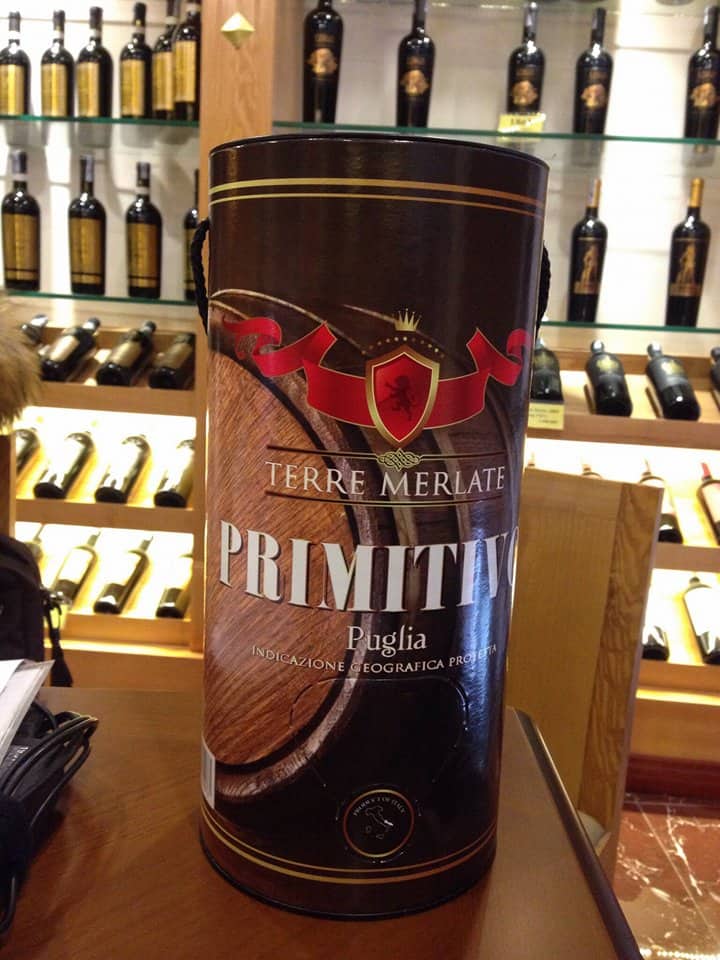 Vang Ý Terre Merlate Primitivo (bịch 3L)