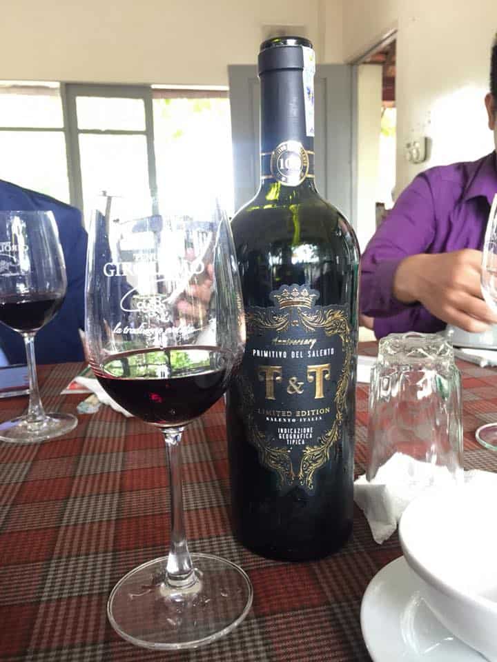 Vang Ý T&T Limited Primitivo del Salento