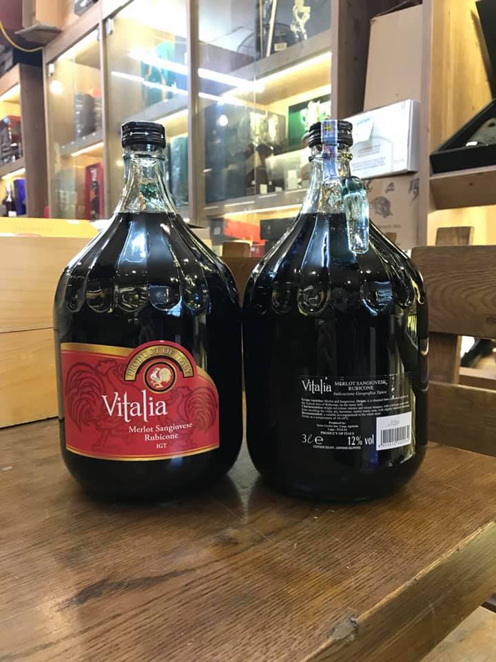 Vang Ý VITALIA Merlot Sangiovese 3l